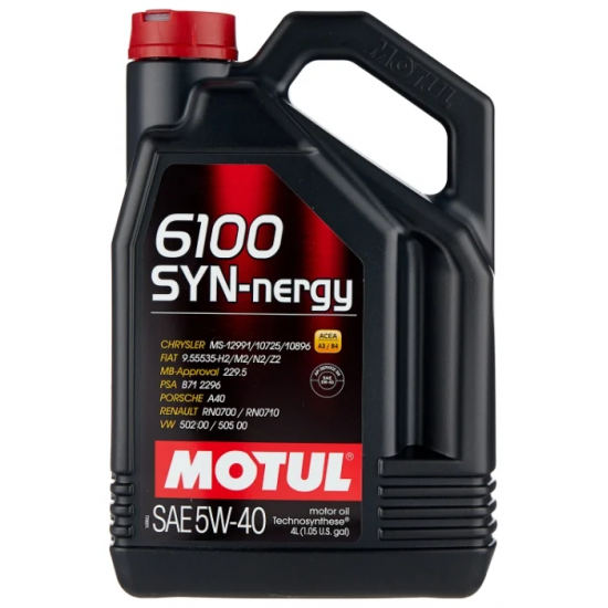 Масло моторное 5w40 4л MOTUL 6100 Syn-Nergy син