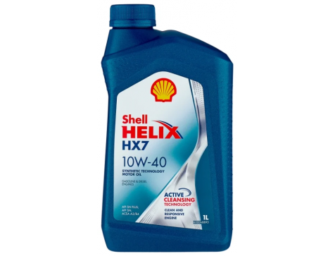 Масло моторное 10w40 1л Shell HELIX HX7 (Helix Plus) п/с