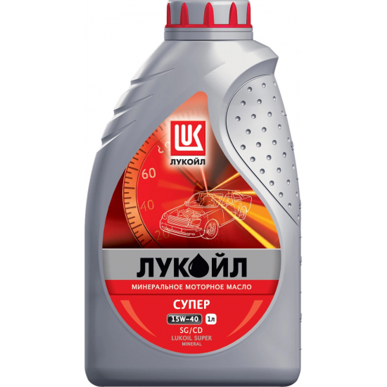 Масло моторное 15w40 1л Лукойл Супер мин.